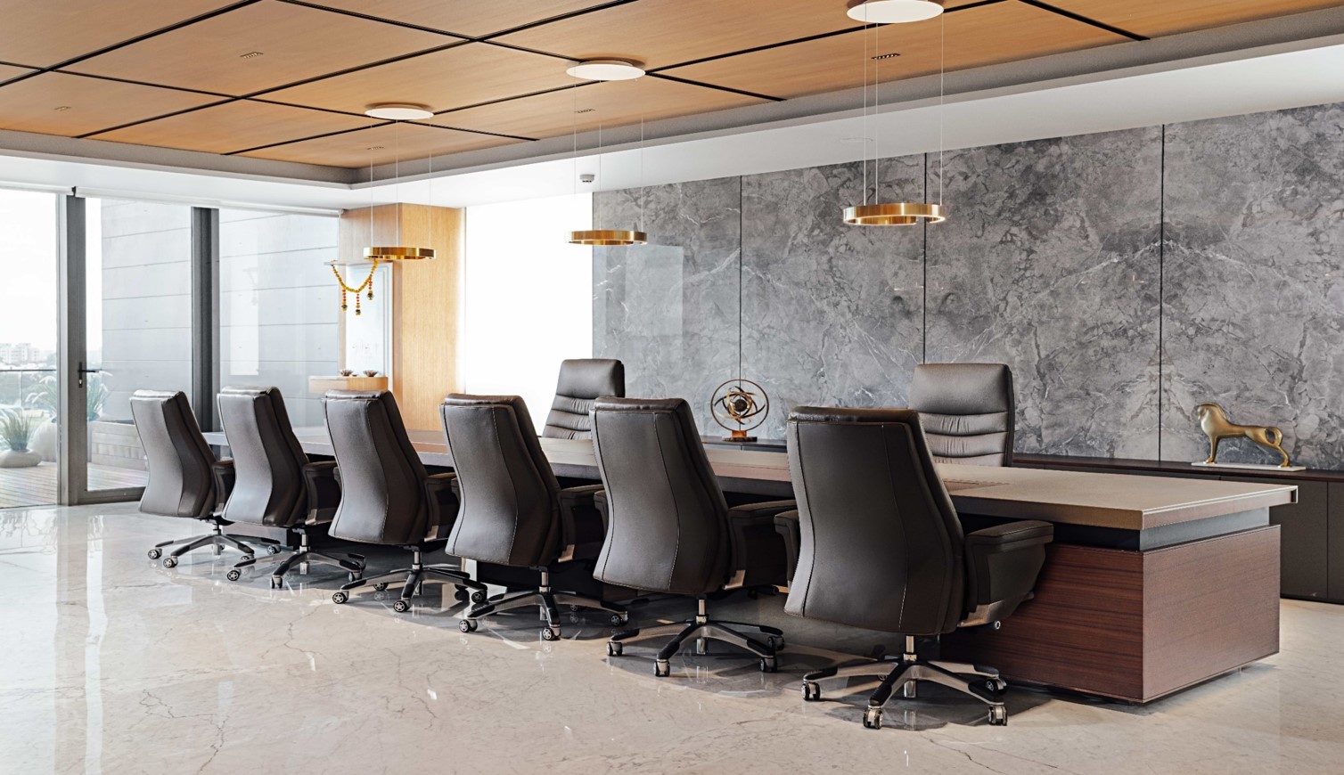 Wooden Veneer Sheets for Conference Room by Decowood